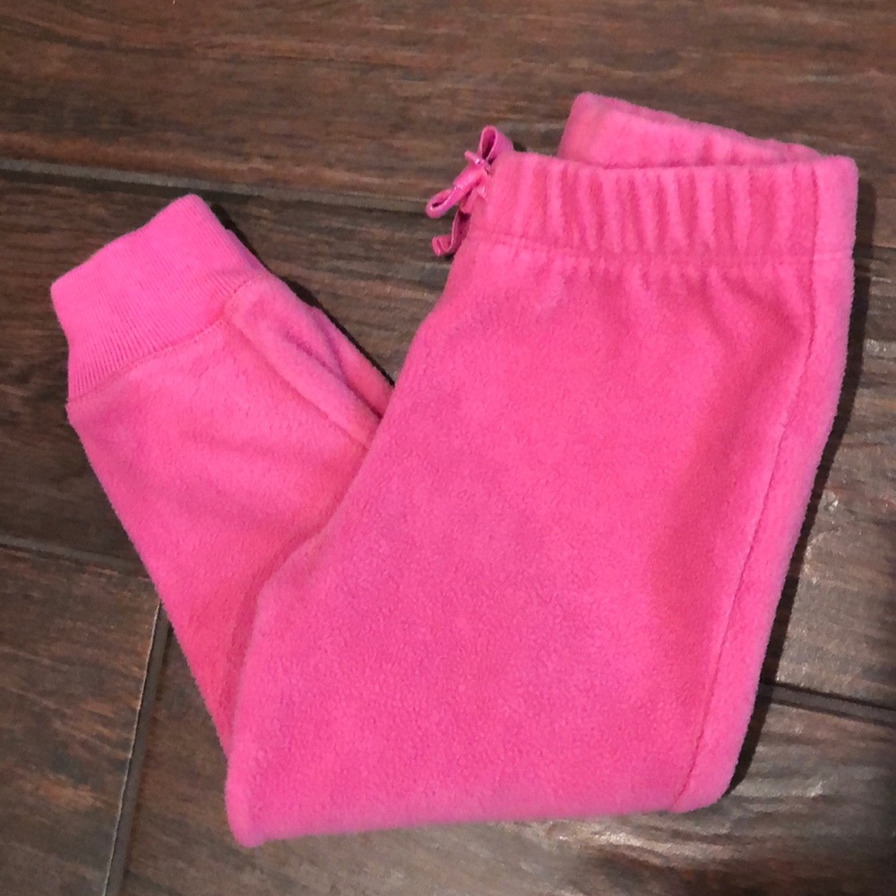 ADORABLE PINK FLEECE GIRLS GAP PANTS SIZE 3